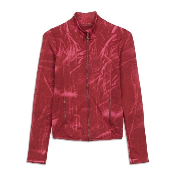 lululemon athletica Jackets & Blazers - Lululemon Womens 6 Ebb‎ to Street Define Jacket Wash Stone Chianti Red EXCELLENT